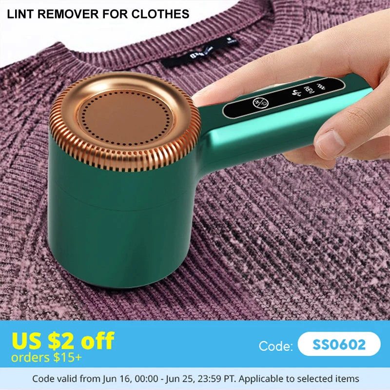 Lint Remover For Clothes USB Electric Rechargeable Hair Ball Trimmer Fuzz Clothes Sweater Shaver Reels Removal Device