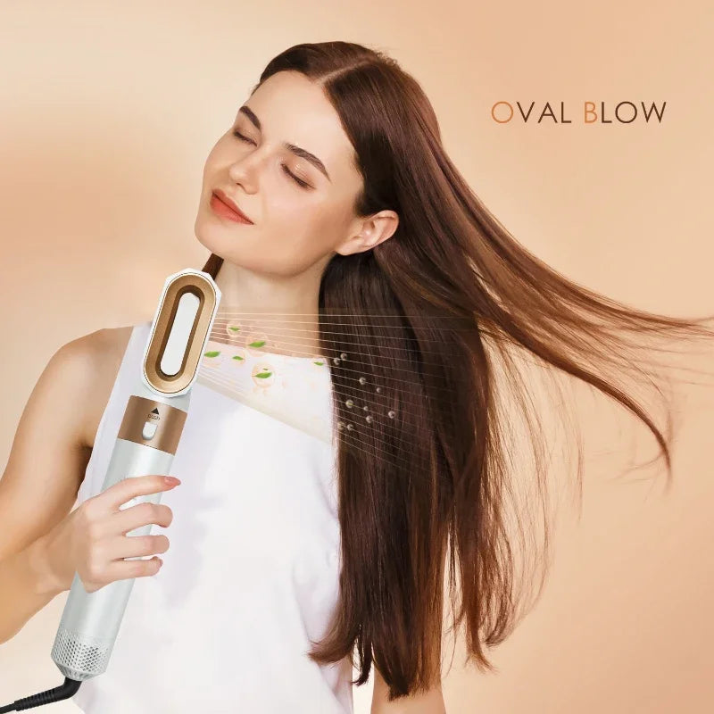 5-in-1 Hot Air Styling Brush Set – Dryer, Curler & Straightener