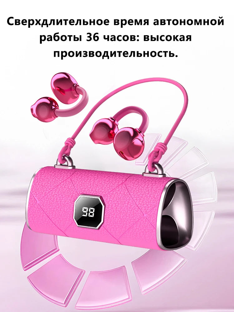 2026 Wireless Bluetooth Clip On Earbuds Noise Reduction Compact Fashion