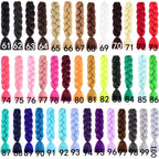 24Inch Synthetic Long Box Jumbo Braiding Hair Extensions Yaki Straight Texture