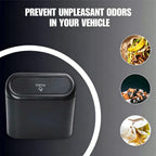 Mini Car Trash Can Leakproof Portable Waste Bin with Thick Garbage Bags