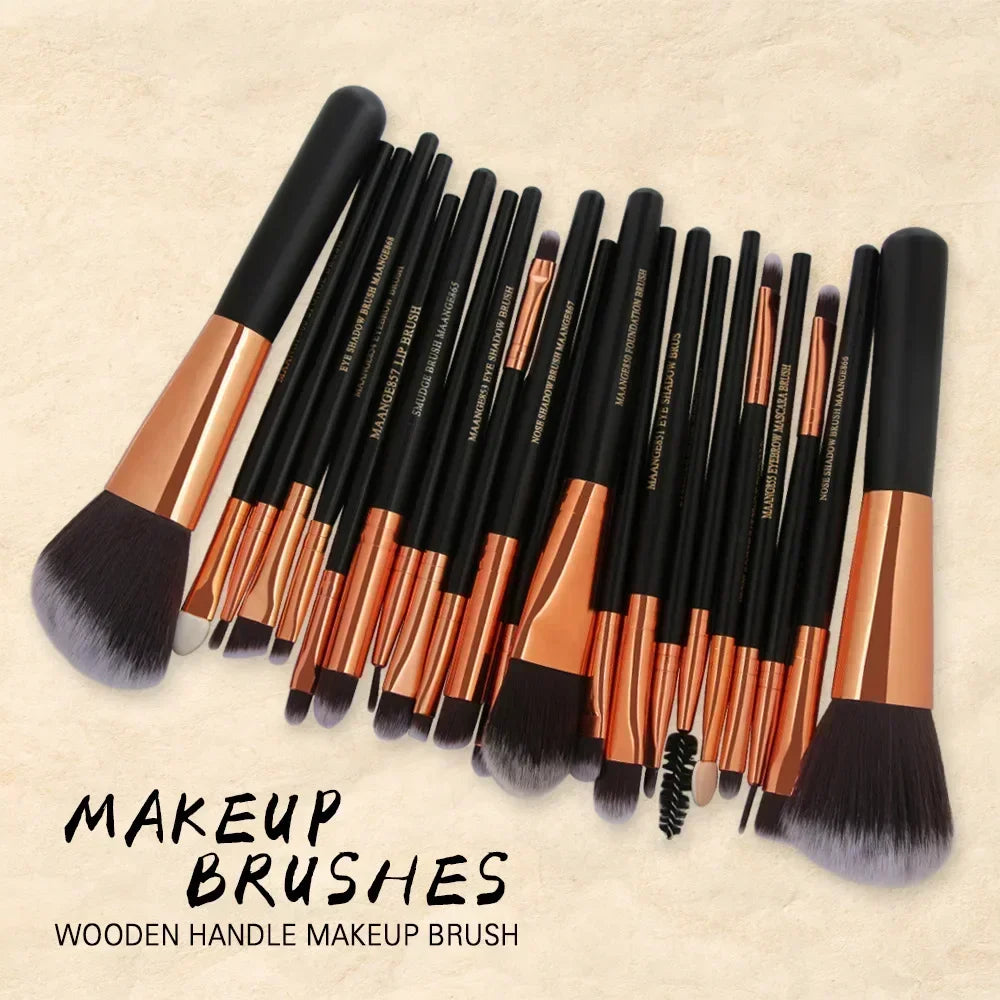 Professional Makeup Brush Set – 3pc, 13pc & 22pc Beauty Tool Kits