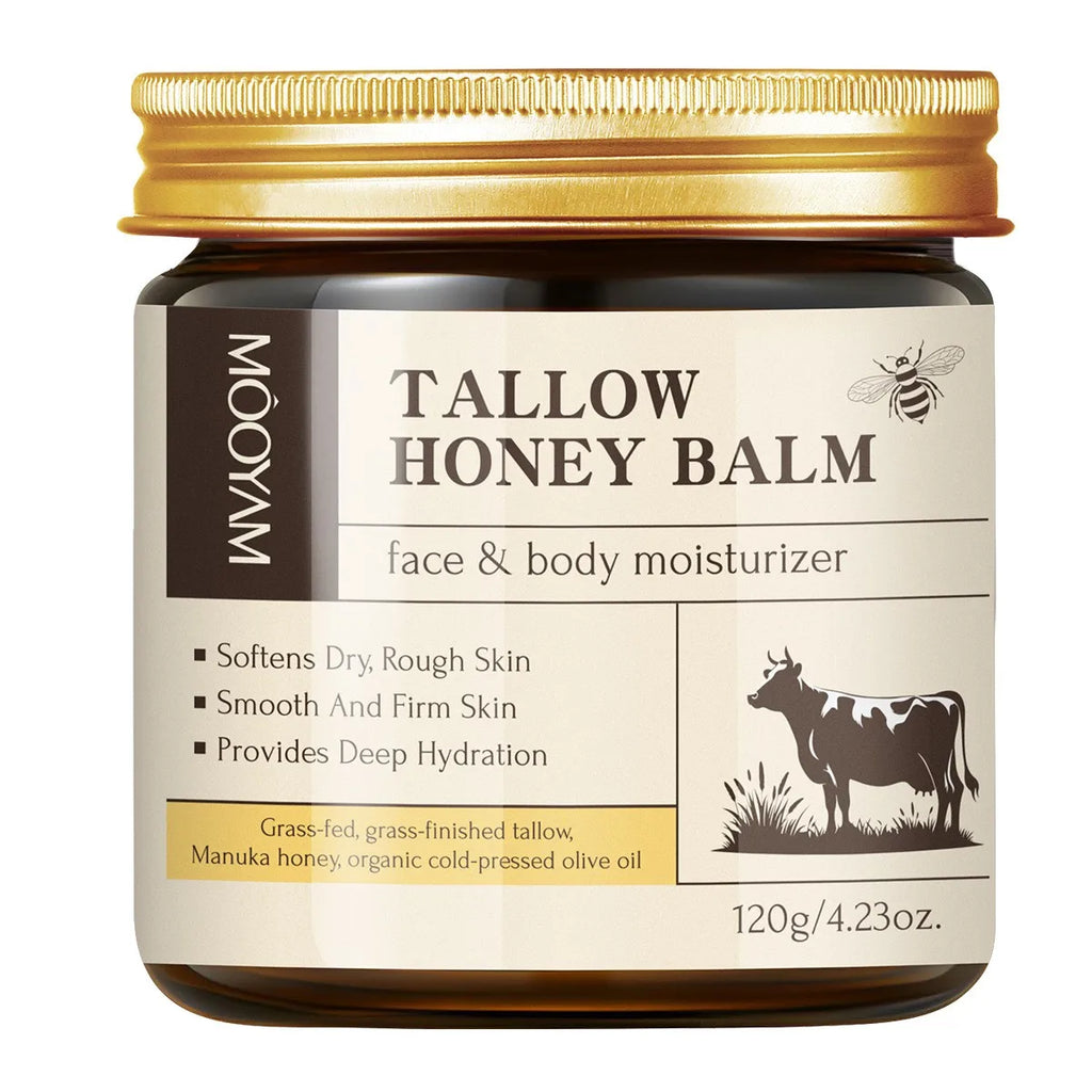 Grass-Fed Beef Tallow & Wild Honey Face + Body Cream – 120g