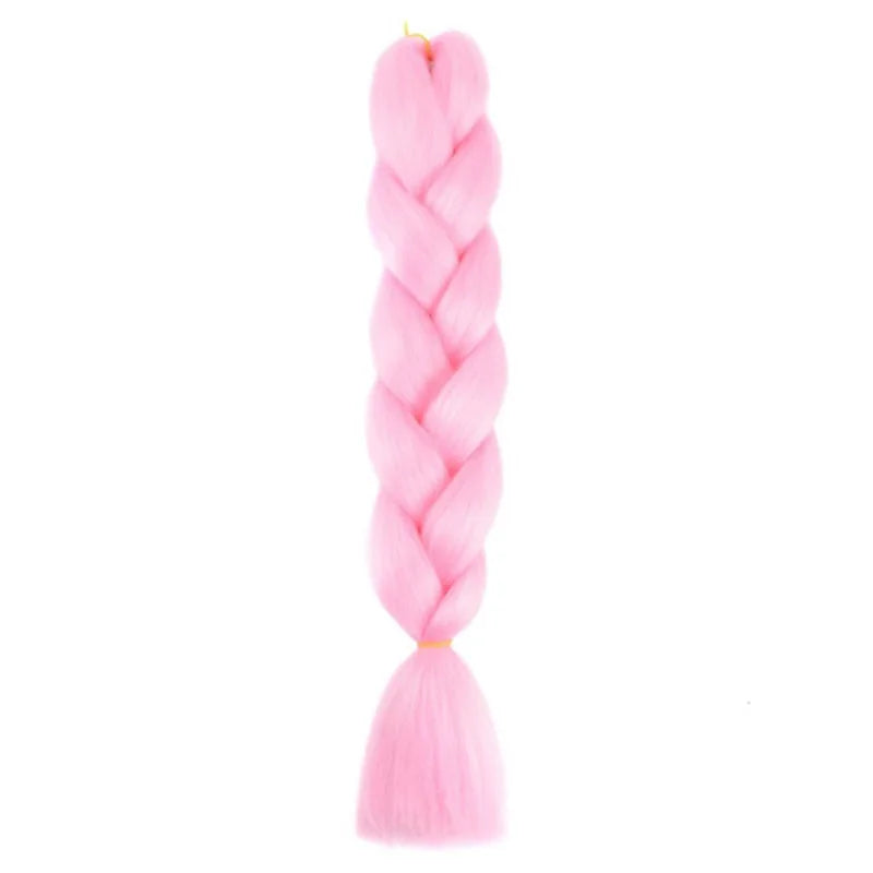 24Inch Synthetic Long Box Jumbo Braiding Hair Extensions Yaki Straight Texture