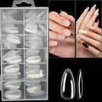 120PCS Full Cover Press-On Nails | Acrylic Coffin Square Oval