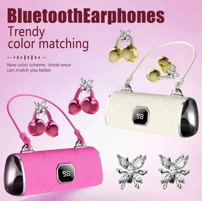 2026 Wireless Bluetooth Clip On Earbuds Noise Reduction Compact Fashion
