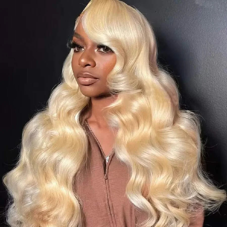13x6 Body Wave Transparent HD 30 46 Inch 613 Honey Blonde Lace Frontal Human