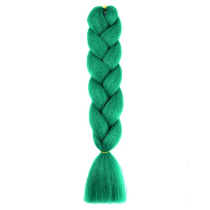 24Inch Synthetic Long Box Jumbo Braiding Hair Extensions Yaki Straight Texture