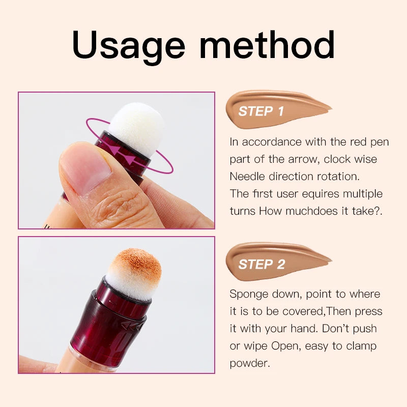 Sponge Tip Liquid Concealer – Long-Wear Coverage for Blemishes & Dark Circles