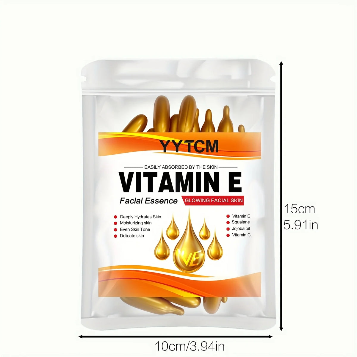 Vitamin E Deep Moisturizing Capsule Essence, Hydrates and Smooths Skin, Contains