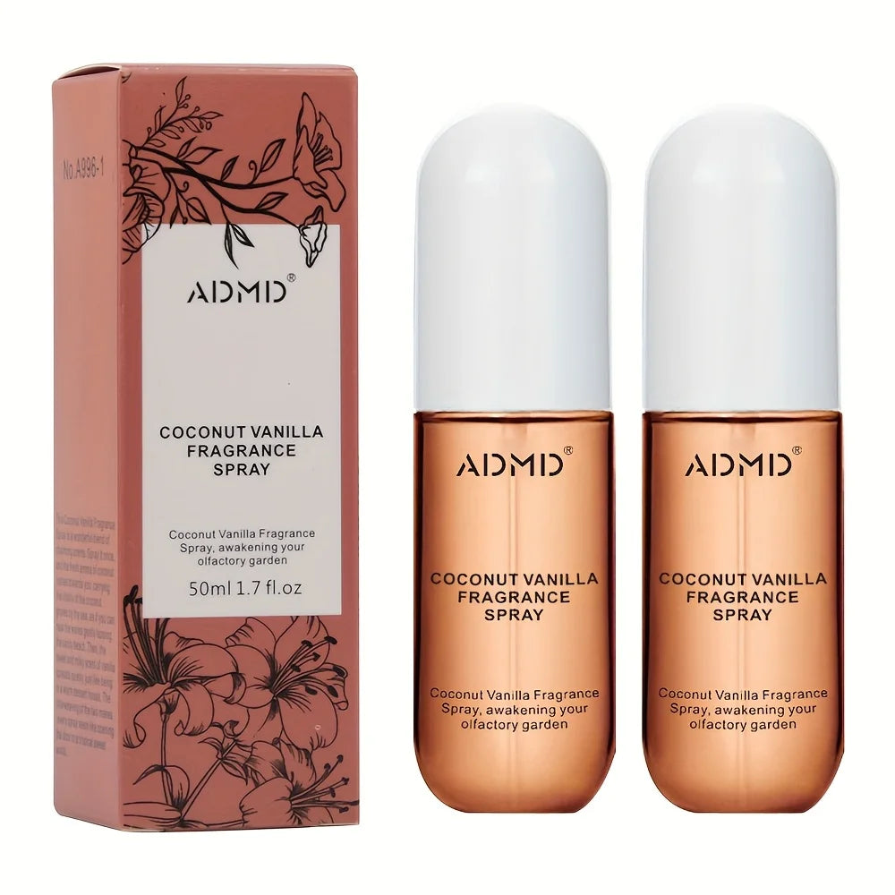 Coconut hair and body fragrance mist travel spray duo