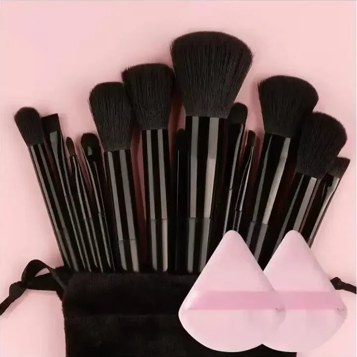 Professional Makeup Brush Set Soft Fluffy Kabuki & Blending Brushes for