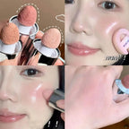 Velvet Liquid Blush Matte Sponge Head Blush Natural Lasting Brighten Facial