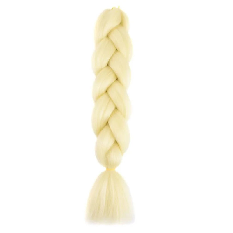24Inch Synthetic Long Box Jumbo Braiding Hair Extensions Yaki Straight Texture