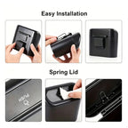 Mini Car Trash Can Leakproof Portable Waste Bin with Thick Garbage Bags