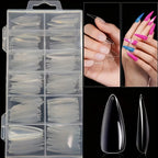 120PCS Full Cover Press-On Nails | Acrylic Coffin Square Oval