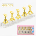 Nail Holder False Nails Tip Practice Stand Crystal Base Magnetic Holder Nail