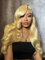 13x6 Body Wave Transparent HD 30 46 Inch 613 Honey Blonde Lace Frontal Human