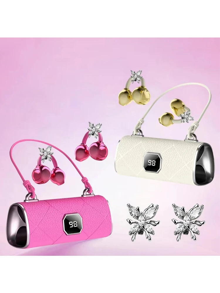 2026 Wireless Bluetooth Clip On Earbuds Noise Reduction Compact Fashion