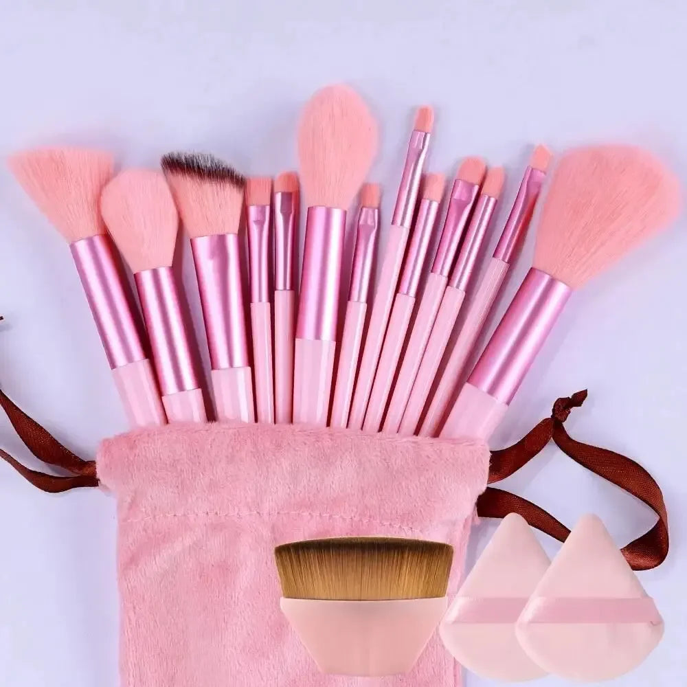 Professional Makeup Brush Set Soft Fluffy Kabuki & Blending Brushes for