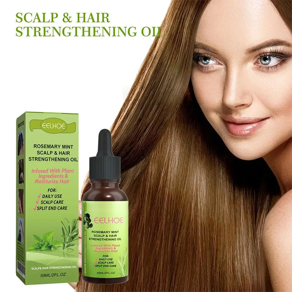 30ml/59ml Batana Rosemary Mint Scalp Hair Strengthening Oil Biotin Essential