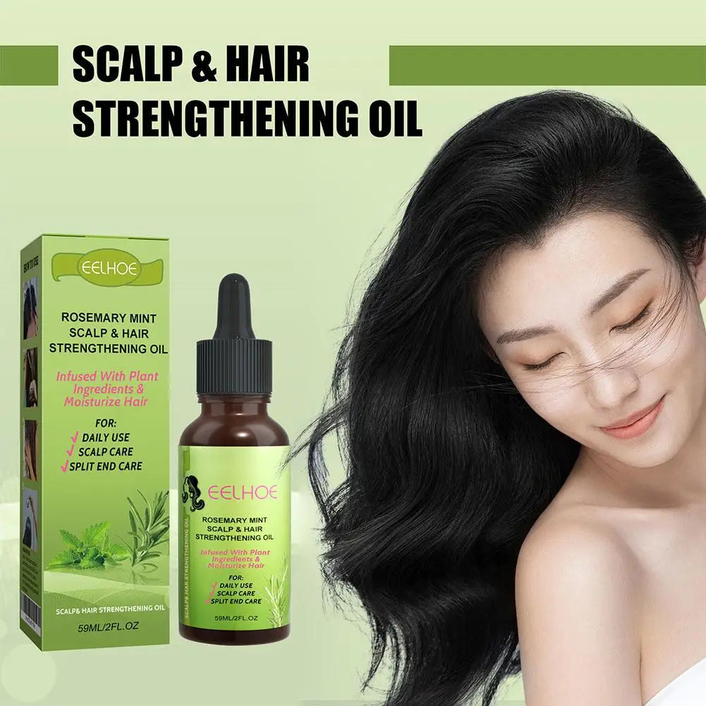 30ml/59ml Batana Rosemary Mint Scalp Hair Strengthening Oil Biotin Essential