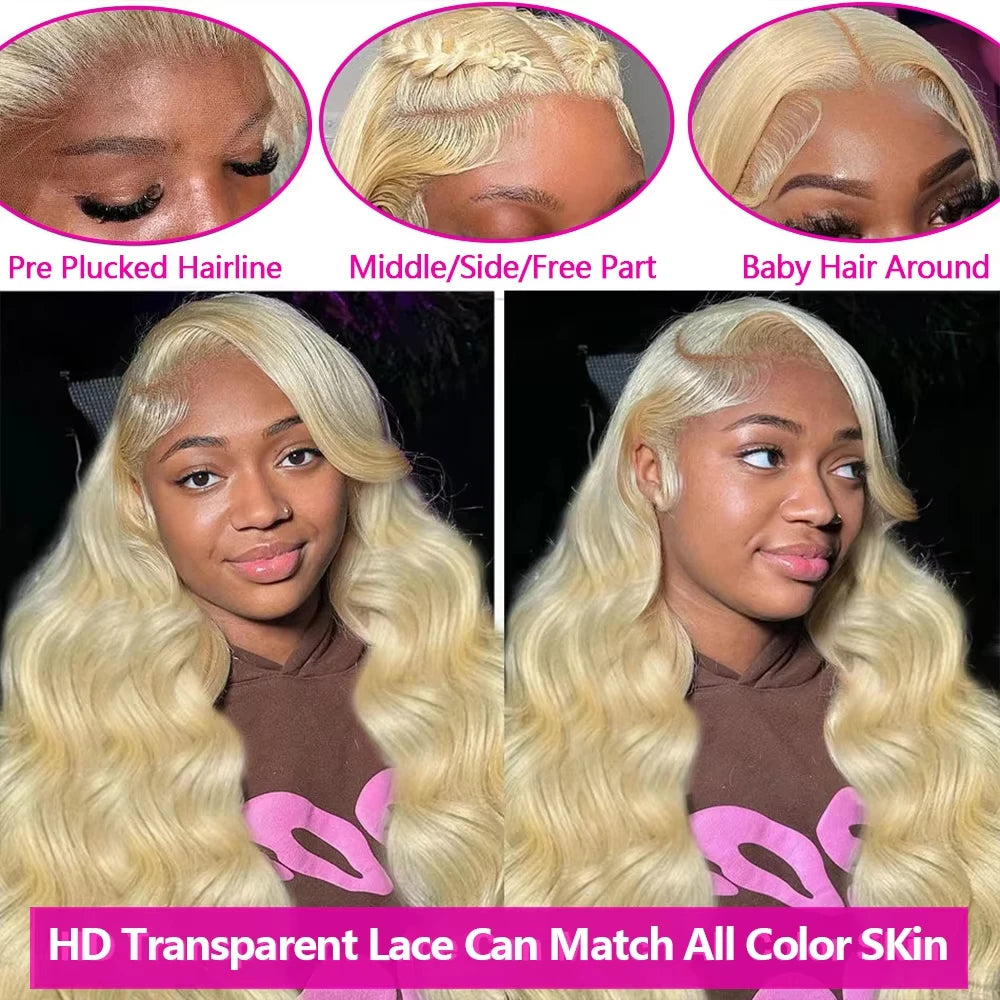 613 Honey Blonde Body Wave HD Lace Wig