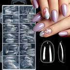 120PCS Full Cover Press-On Nails | Acrylic Coffin Square Oval