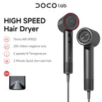 DOCO high-speed ionic hair dryer in dark gray