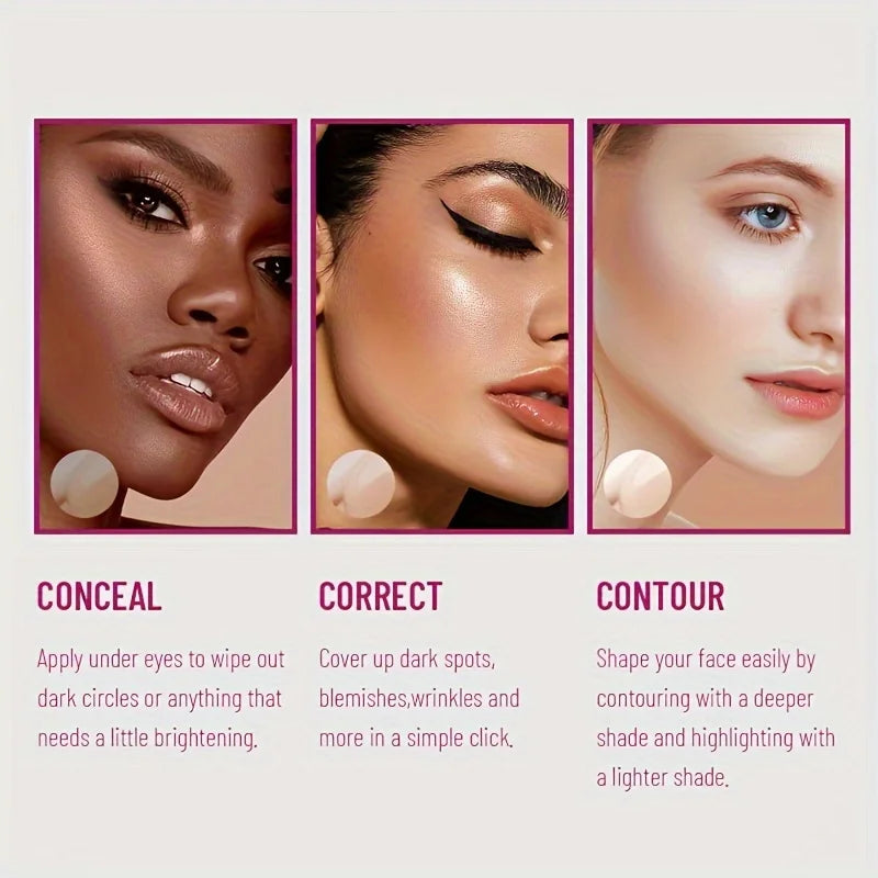 Sponge Tip Liquid Concealer – Long-Wear Coverage for Blemishes & Dark Circles