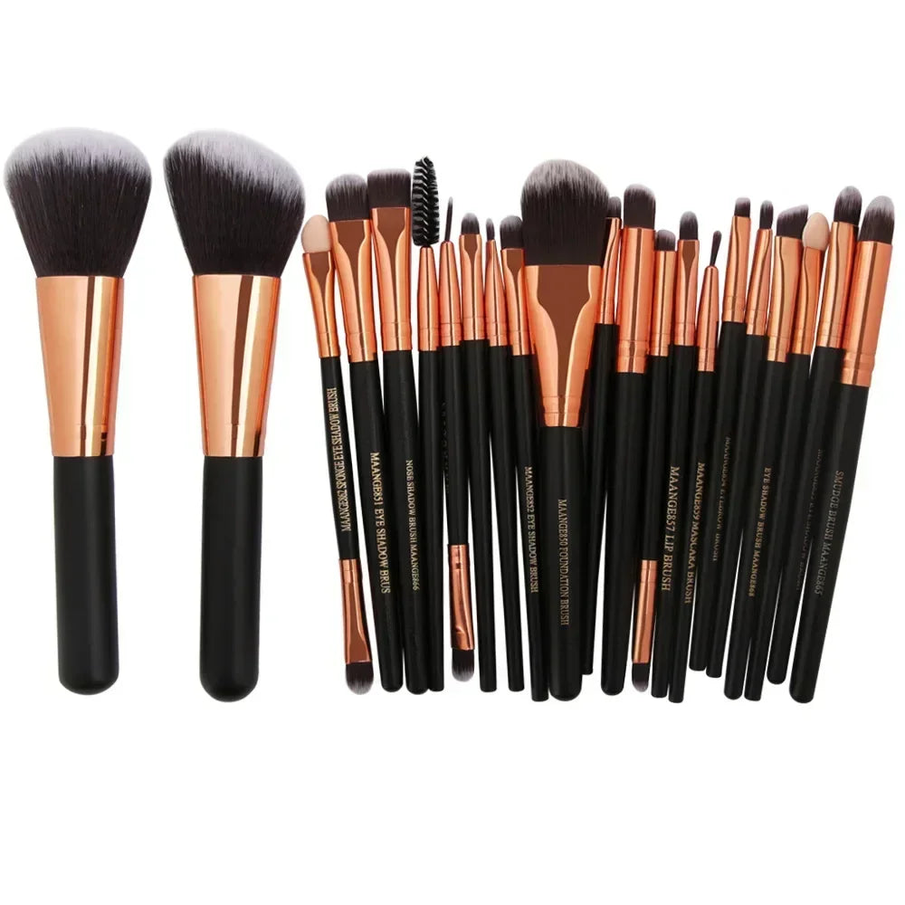 Professional Makeup Brush Set – 3pc, 13pc & 22pc Beauty Tool Kits