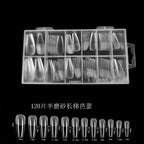 120PCS Long Clear Coffin Press-On Nails | Acrylic Nail Tips
