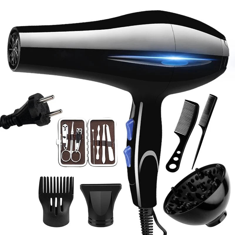 2200W Professional Hair Dryer – Hot & Cold Ionic Blow Dryer