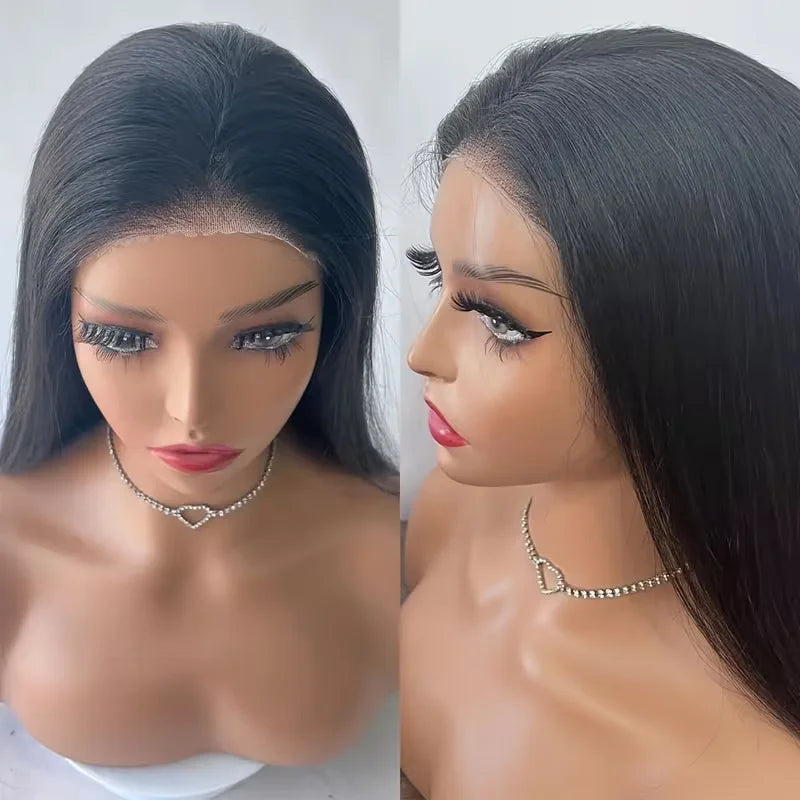 30" Glueless HD Lace Front Human Hair Wig 180% Density