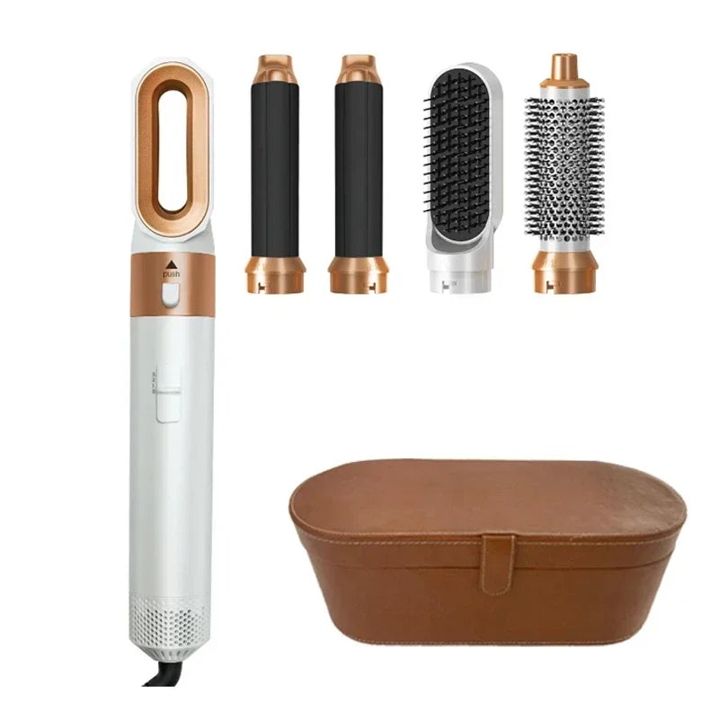 5-in-1 hot air styling brush Gold Set 1