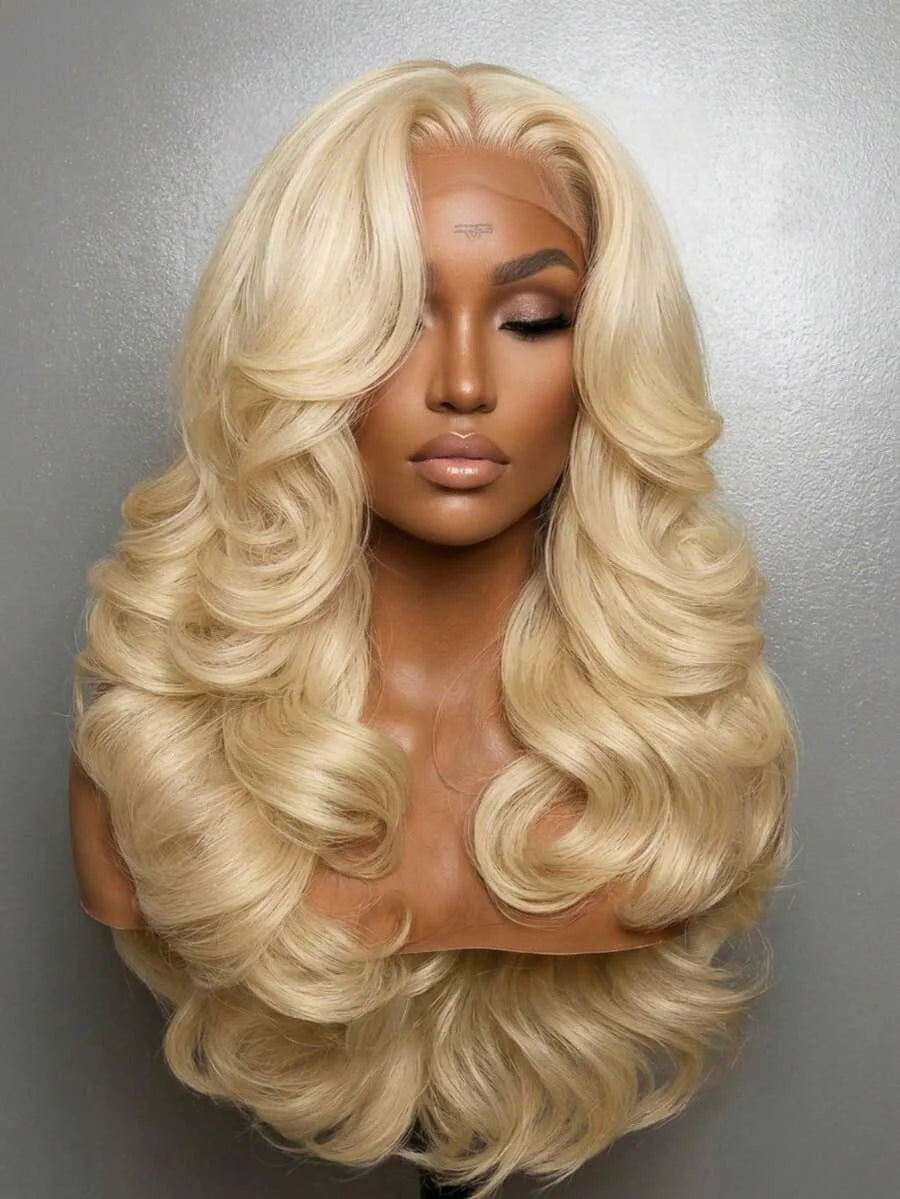 13x6 Body Wave Transparent HD 30 46 Inch 613 Honey Blonde Lace Frontal Human