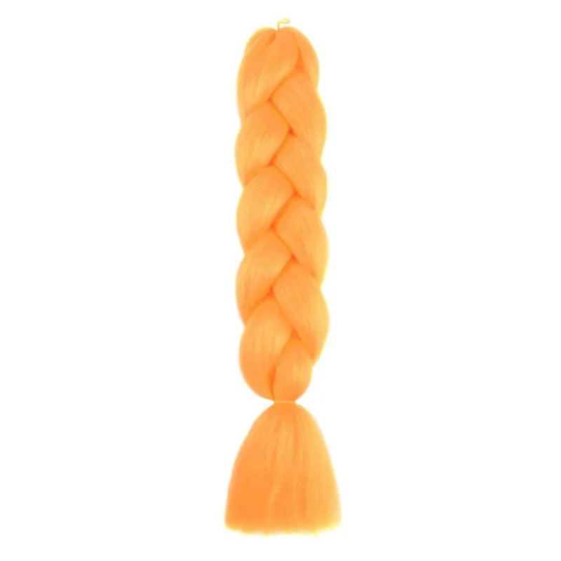 24Inch Synthetic Long Box Jumbo Braiding Hair Extensions Yaki Straight Texture