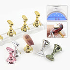 Nail Holder False Nails Tip Practice Stand Crystal Base Magnetic Holder Nail