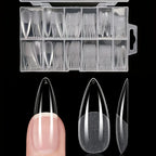 120PCS Full Cover Press-On Nail Tips Stiletto Almond Square Coffin French False