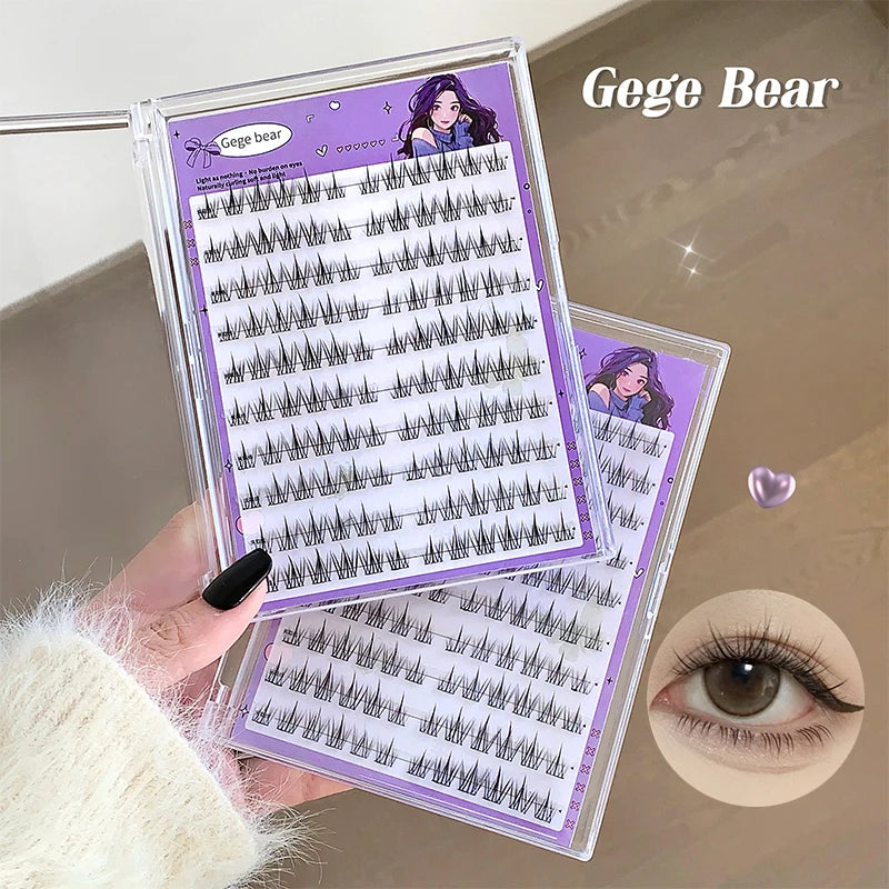 Gege Bear Sunflower False Eyelashes: Fairy Big Eyes, Trilogy False Eyelashes