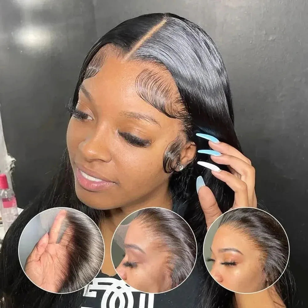 40" HD Lace Front Brazilian Human Hair Wig 250% Density