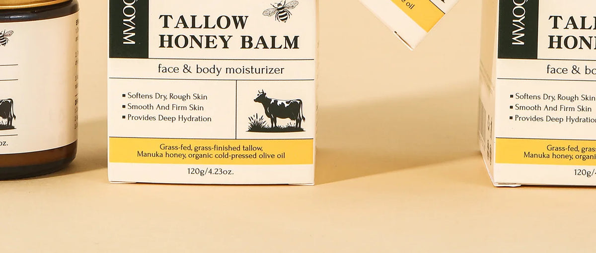 Grass-Fed Beef Tallow & Wild Honey Face + Body Cream – 120g