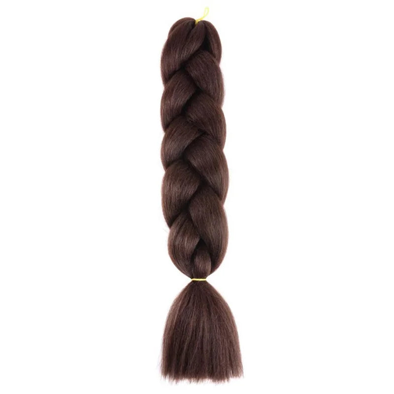 24Inch Synthetic Long Box Jumbo Braiding Hair Extensions Yaki Straight Texture