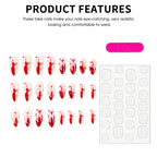 24pc Halloween Press On Nails, Red Blood Almond Full Cover
