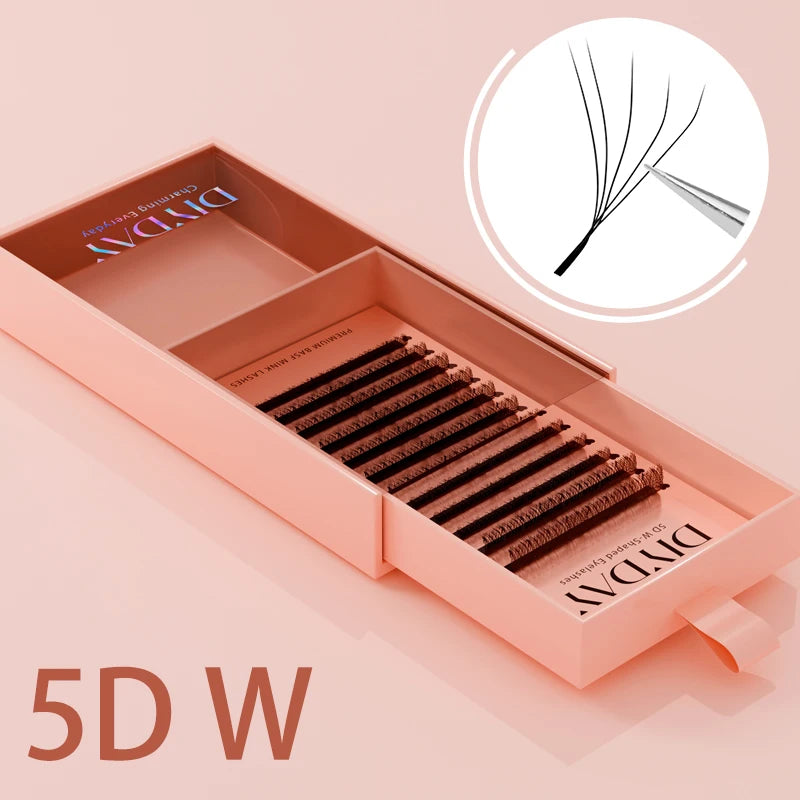 DIYDAY W Shape Eyelash Extension 3d 4d 5d 6d 7d 8d W Lashes Natural Soft