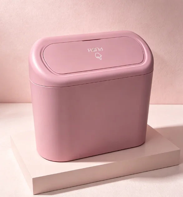 Mini Car Trash Can Leakproof Portable Waste Bin with Thick Garbage Bags