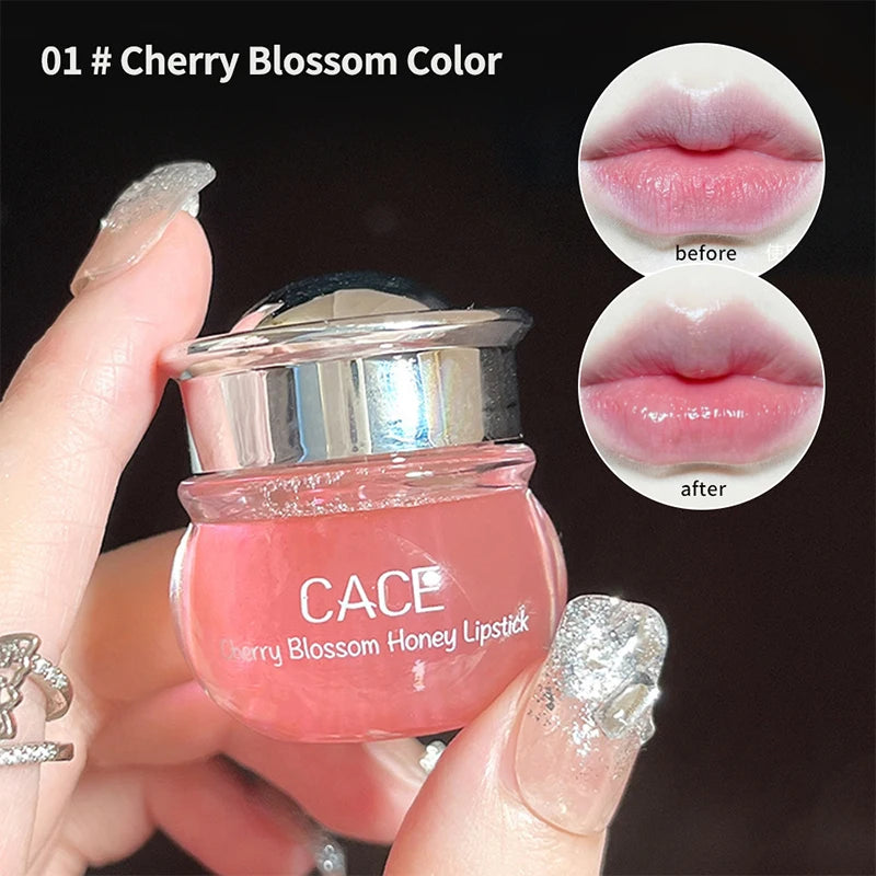 CACE Cherry Blossom Honey Lip Balm Deeply Hydrating and Plumping, Water Rich