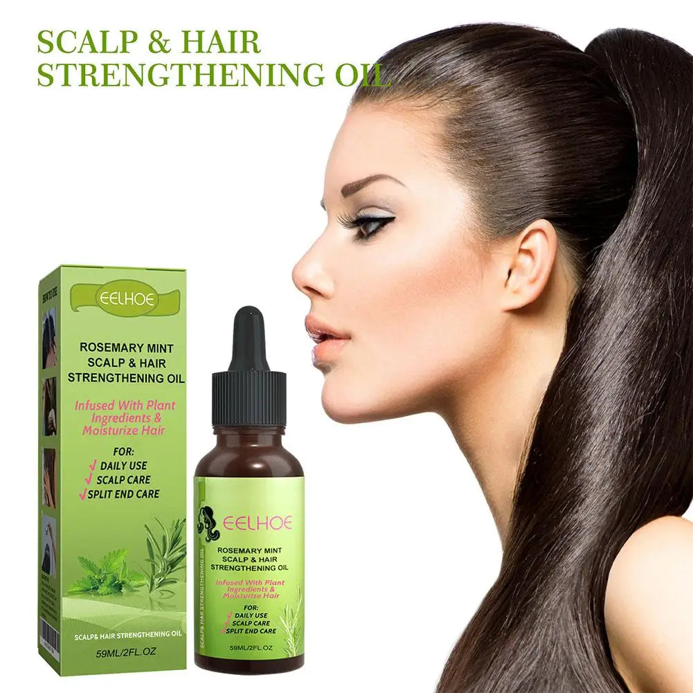 30ml/59ml Batana Rosemary Mint Scalp Hair Strengthening Oil Biotin Essential