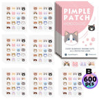 600PCS Acne Pimple Patches | Ultra Thin Hydrocolloid Spots