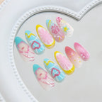 24PCS 3D Fruit Press-On Nails | Cute Summer Reusable Manicure